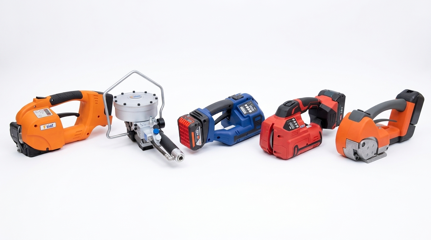 Various strapping tools and equipment